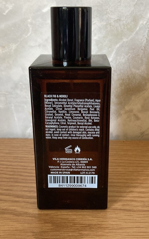 Vila Hermanos Black Fig & Neroli Fragrance 100Ml 3.38Fl Oz Spain ~Hard To Find~ gallery