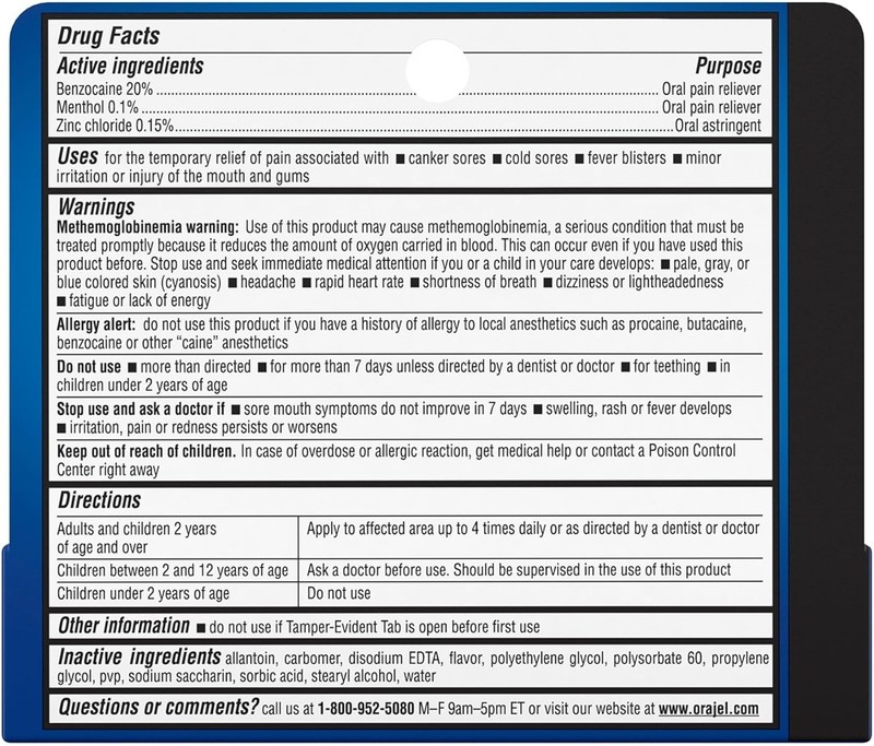 Orajel 3X for Mouth Sores Maximum Strength Gel Tube 0.42oz- From #1 Oral Pain... gallery