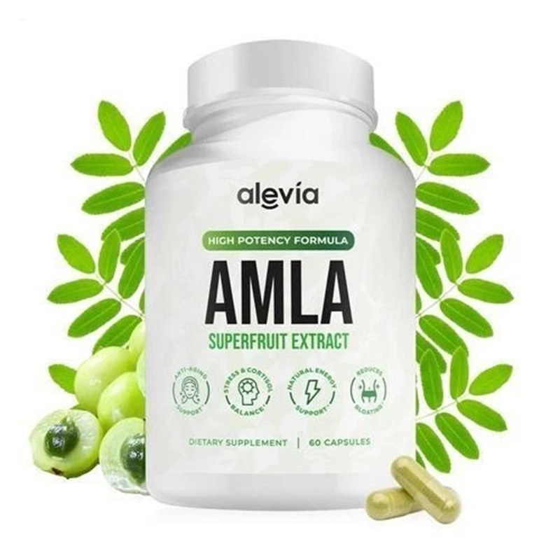3x Alevia Organic Amla Capsules 1000mg Indian Gooseberry Antioxidant Supplement gallery