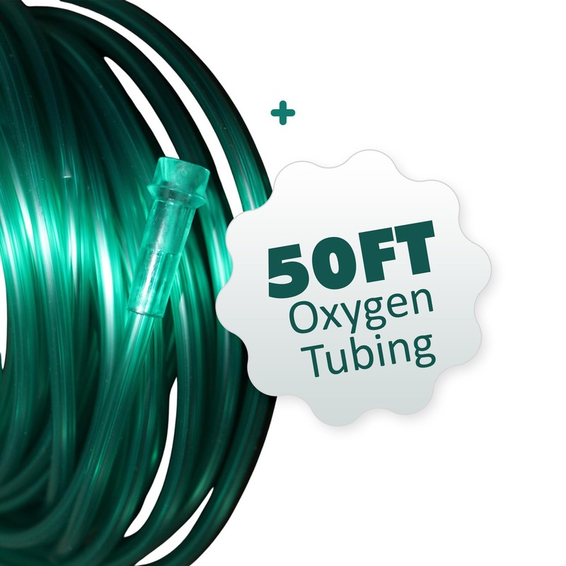 Bistras Oxygen Tubing 50FT Green Crush Resistant Non Kinking for 1 pk, gallery