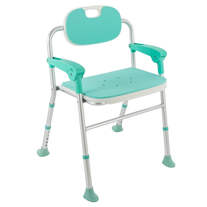 275lbs Foldable Shower Seat Folding Bath Chair Heavy Duty Shower Chair gallery