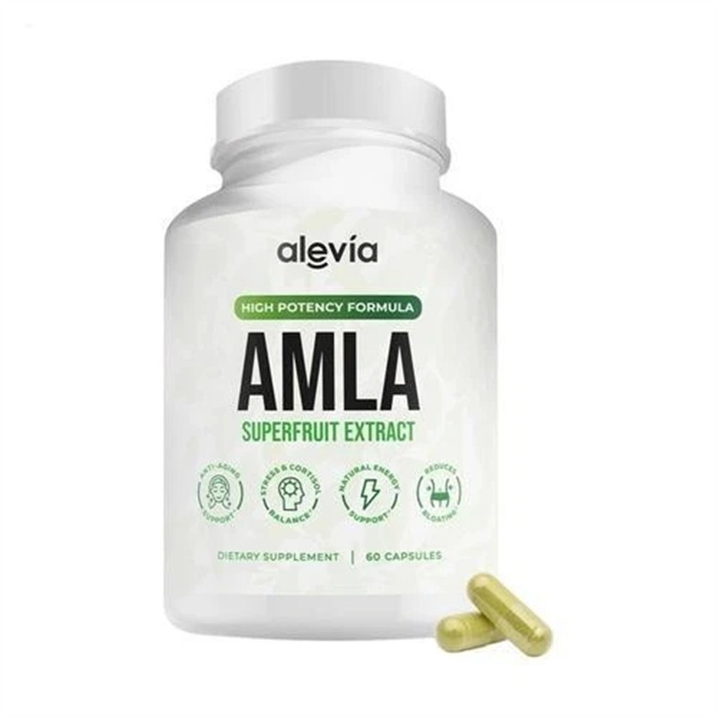 3x Alevia Organic Amla Capsules 1000mg Indian Gooseberry Antioxidant Supplement gallery