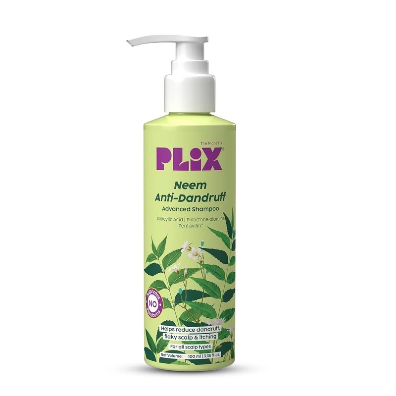 PLIX The Plant Fix Neem Anti Dandruff Advanced Shampoo 100ml Free Shipping