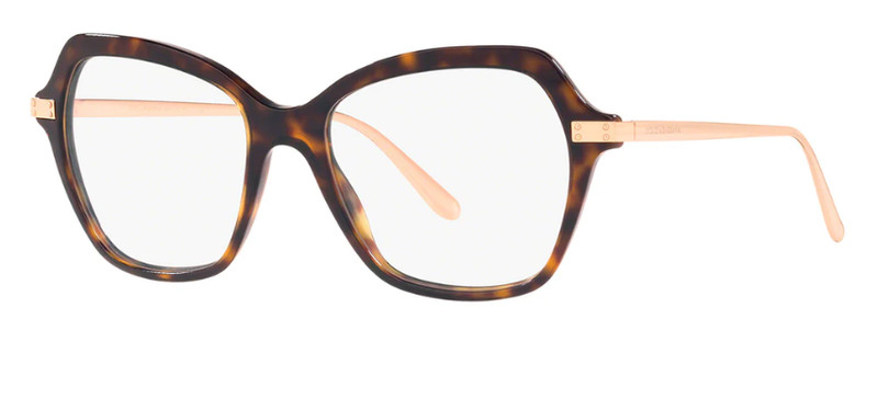 DOLCE GABBANA Butterfly Eyeglasses DG 3311 502 53-17 Tortoise Gold Frame Optical