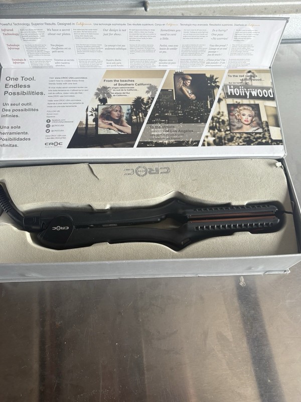 CROC Professional Premium Infrared 1.5” Flat Hair Iron Straightening Digital gallery