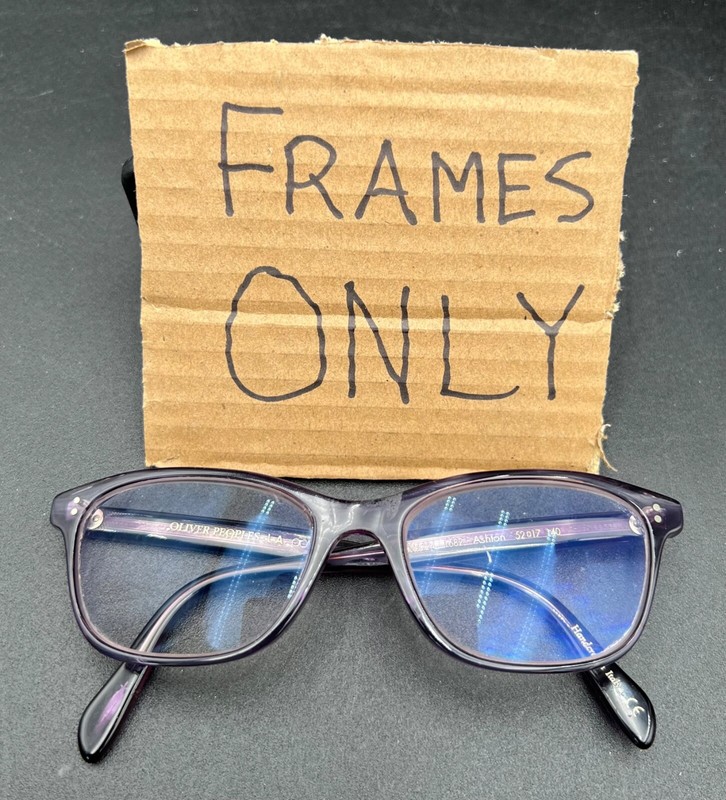 OLIVER PEOPLES “ASHTON” OV5224 1682 Italy Purple Eyeglasses Frame ONLY 52-17-140