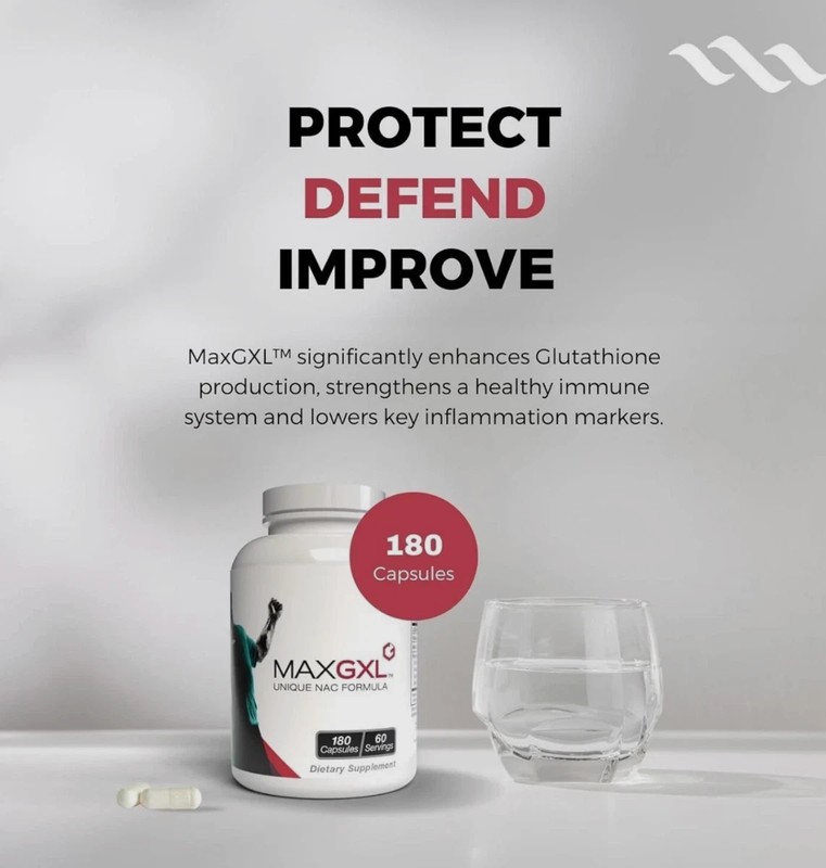 Max International Max GXL Unique NAC Formula 180 Vegetable Capsules, 60 Servings gallery