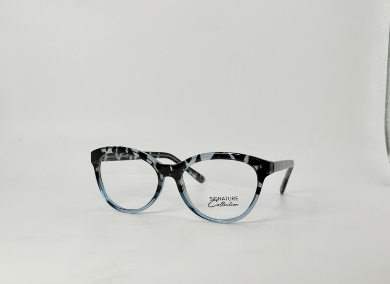 New Authentic Signature Collection S7003/BLUE Eyeglasses, Size 52-17-140