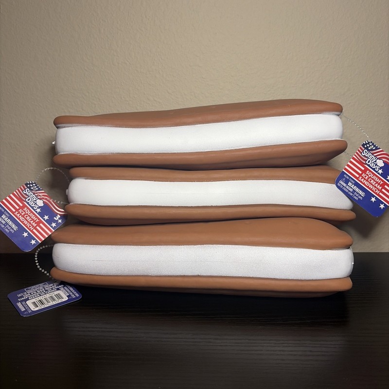Sunny Days Jumbo Ice Cream Sandwich Squishy | Sensory Toy (1)