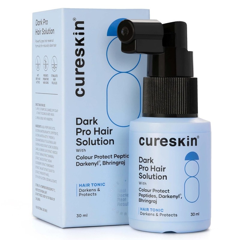 Cureskin Anti Grey Hair Serum Acetyl Tyrosine & Larix Extract 15 Days Supply30ML