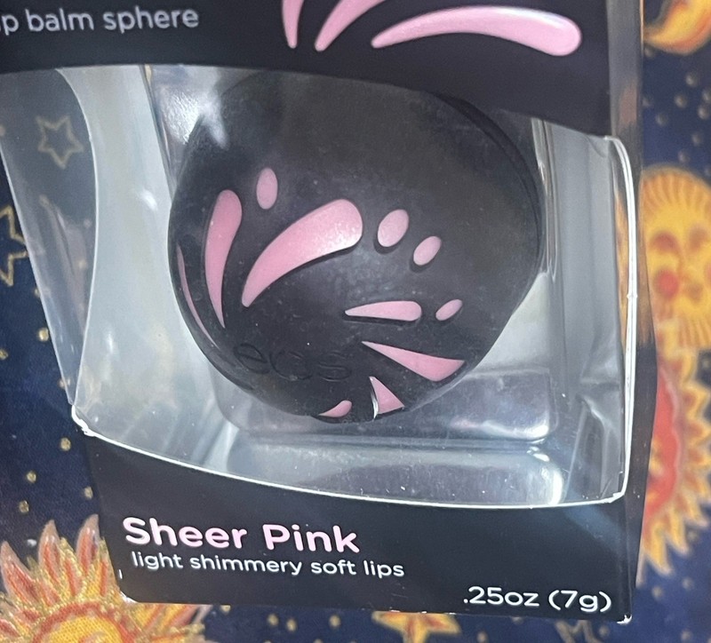 EOS Shimmer Lip Balm Sphere Sheer Pink - Light Shimmery Soft Lips 7g .25 oz NEW gallery