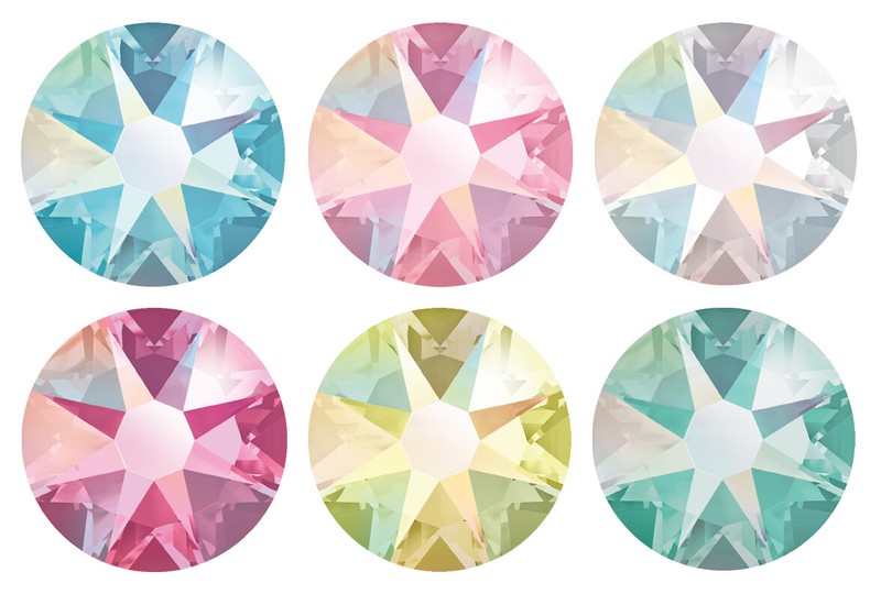 Superior PRIMERO 2058 & 2088 Flat Backs No Hotfix Crystals * NEW Shimmer Effect