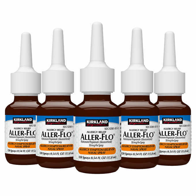 Kirkland Signature Aller-Flo 50mcg. Allergy Spray, 5 Bottles – Free Shipping!