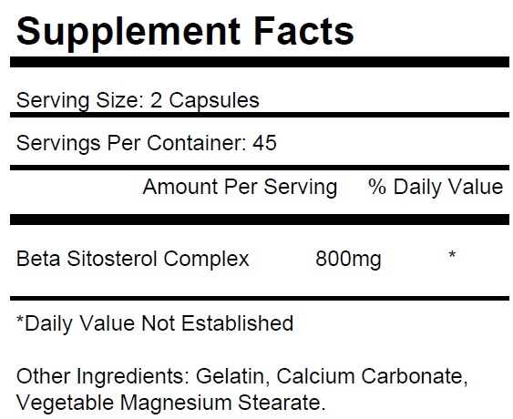 1 Bottle Beta Sitosterol 800mg Prostate Support Urinary Bladder KRK Supplements gallery