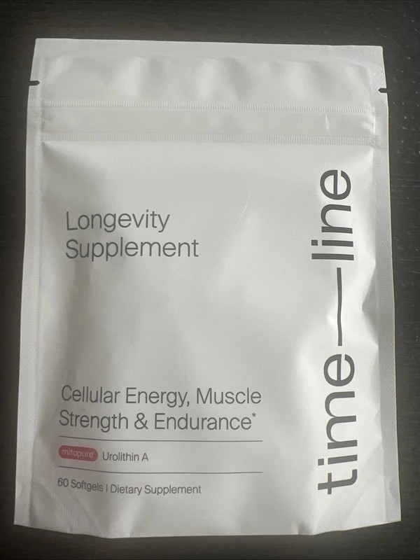 Time-Line Longevity Supplement Mitopure Urolithin A 60 Softgels Exp 11/2026 New!