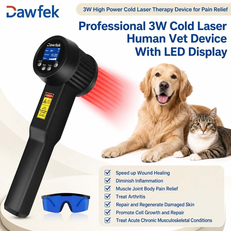 3W High Power Red Light Laser Device 25 Diode for Hip Tightness Muscle recovery