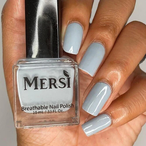 Matterhorn Blue | Mersi Cosmetics | Breathable Halal Nail Polish | Vegan gallery