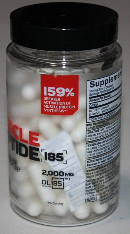 MuscleTech Muscle Peptide 185 Strength and Muscle Growth 84 Veg Capsules NEW gallery