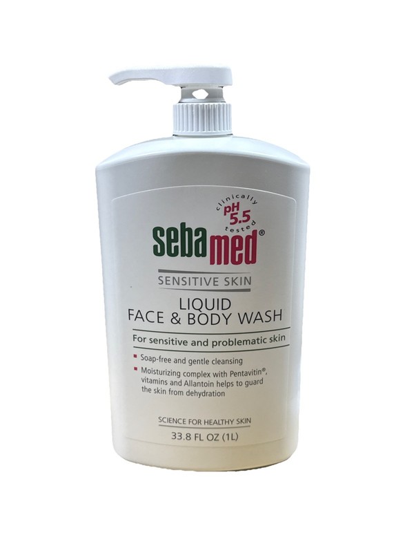 Sebamed Liquid Face & Body Wash pH 5.5 for Sensitive Skin 33.8oz (1 L) NEW