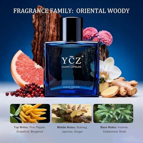 Ycz Charm Unfolds Marine Eau De Parfum for Men, Long Lasting Cologne with Fresh gallery