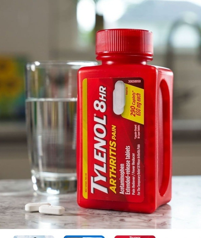 Arthritis Tylenol 8 Hour Relief 290 Caplets -Acetaminophen 650mg Exp-2028 gallery