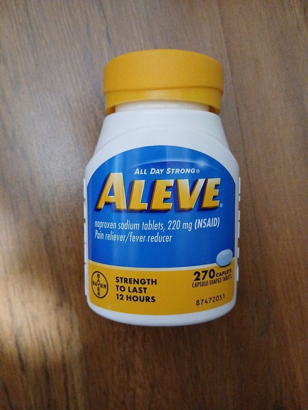 Aleve All Day Strong 220 mg (NSAID Pain/Fever Reliever 270 Caplets Exp: 2028+