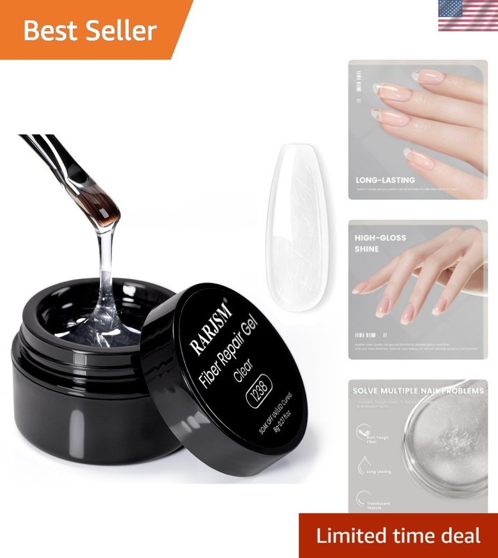 Professional Clear Fiber Glass Nail Repair Gel – 21 Days of Strength & Beauty