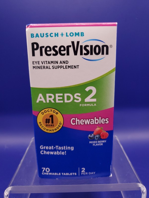 PreserVision Areds 2 Formula Eye Vitamin & Mineral 70 Chewable Exp 06/2026