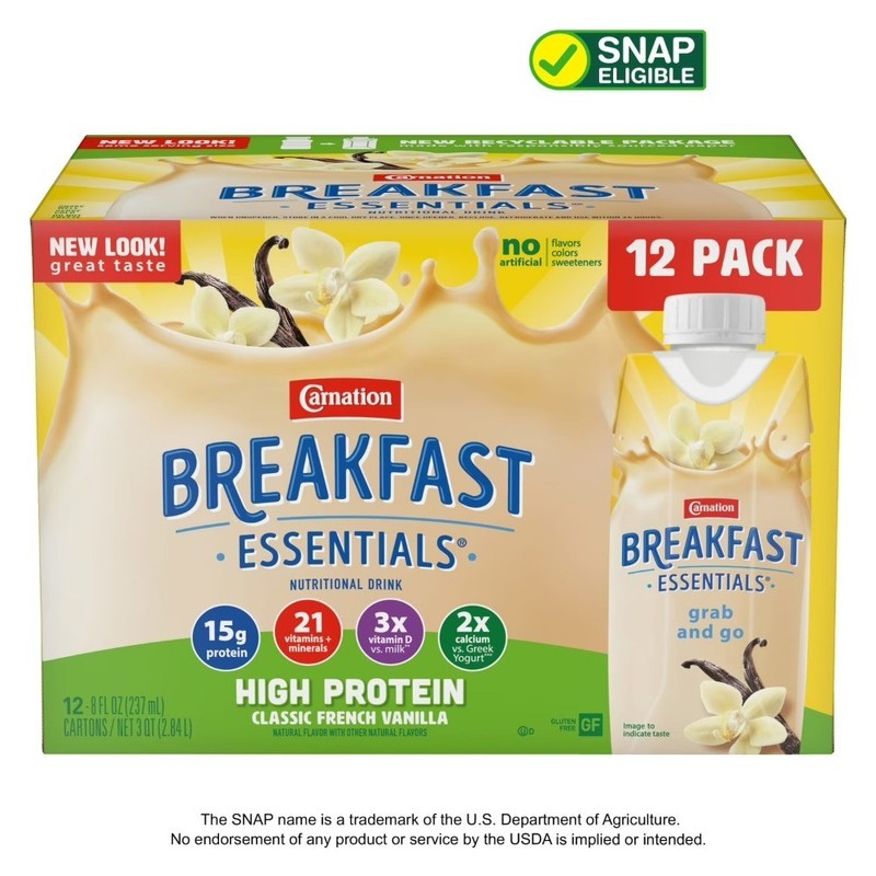 High Protein Nutritional Drink Shakes Classic French Vanilla Breakfast Shakes 8