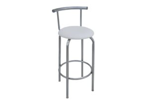 Taburete Plata Blanco (Pack 2 unidades)