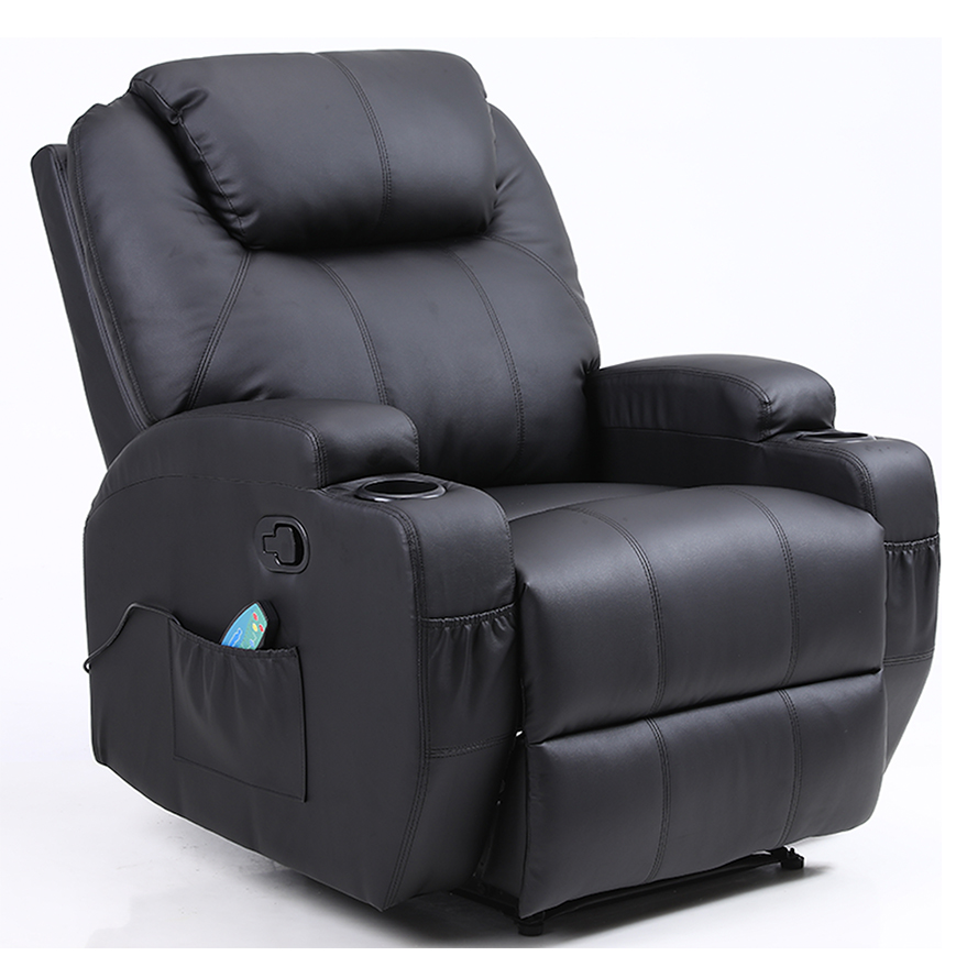 BERGERE NEGRO CON MASAJEADOR Y POSA VASOS