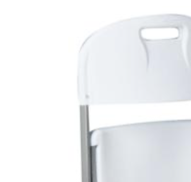 Silla Plegable Blanca de Polietileno para Eventos y Terraza - Imagen 3