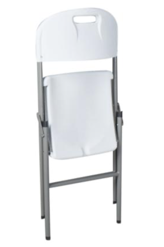Silla Plegable Blanca de Polietileno para Eventos y Terraza - Imagen 4