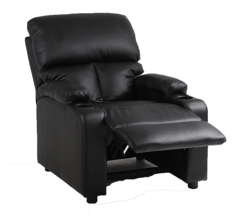 Bergere/sillon Reclinable PU Color Negro - Imagen 3