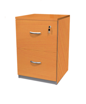 KARDEX DE MADERA 2 CAJONES