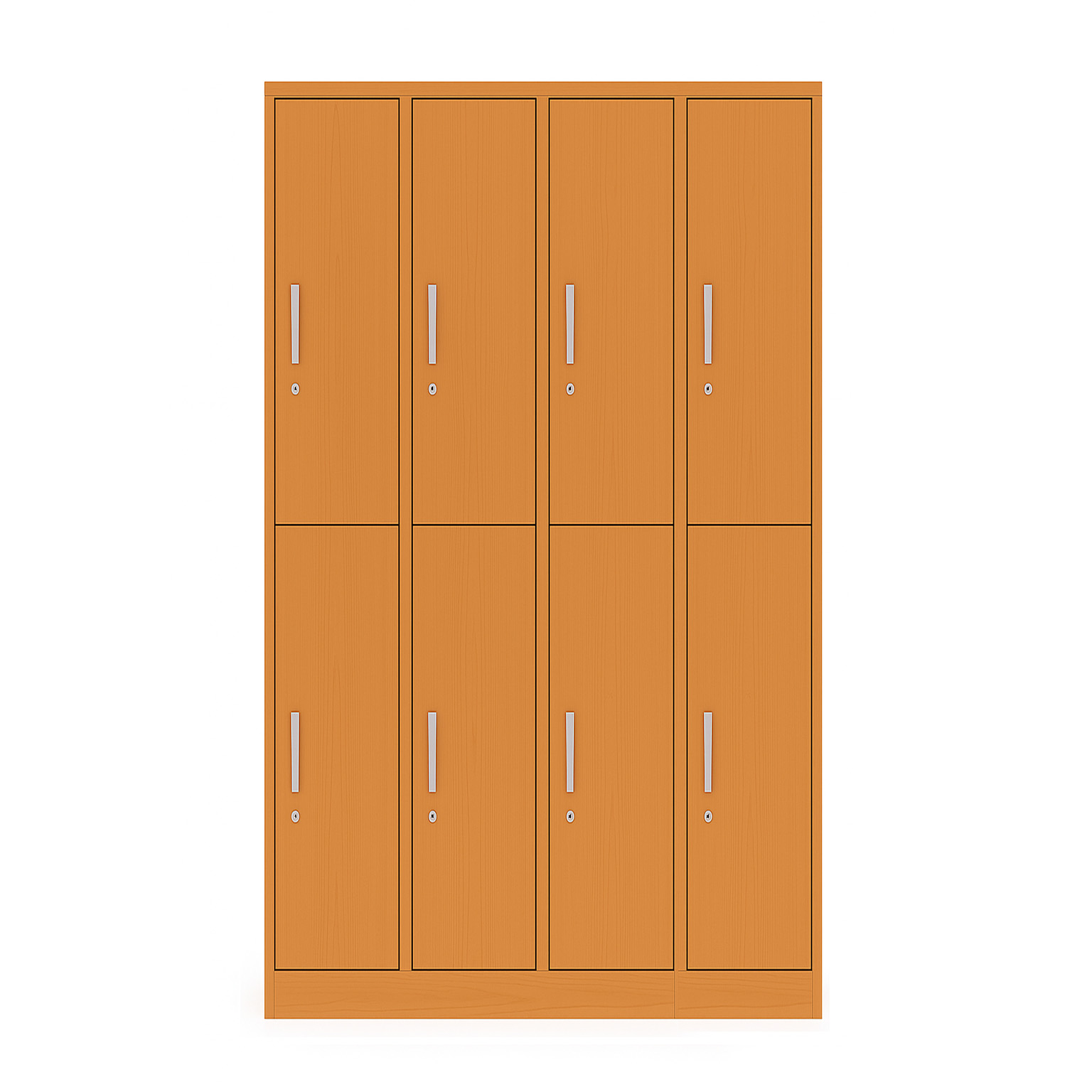 Locker de madera - 4 Cuerpos 8 Puertas (Peral o Cerezo) - Imagen 2