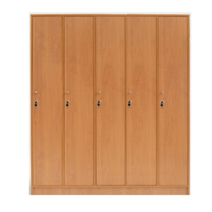 LOCKER  MADERA 5 CUERPOS 5 PUERTAS