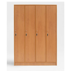 LOCKER  MADERA 4 CUERPOS 4 PUERTAS