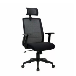 Silla TOSSY Negra Con Cabecera
