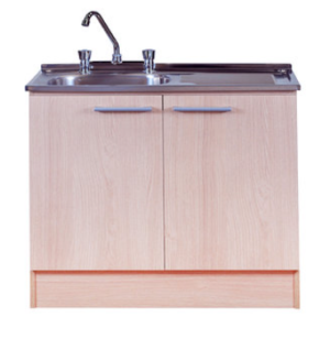 Kit Lavaplatos 100 cms - Derecho Beige