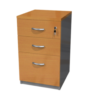 Cajonera 2 Cajones + 1 kardex  75x45x45cm