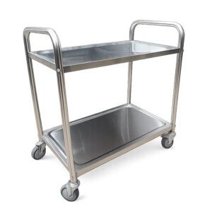 Carro transportador 2 niveles 82x47 cm.