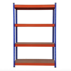 Rack Repisa Madera 175x120x50 cm Naranjo con Azul avi