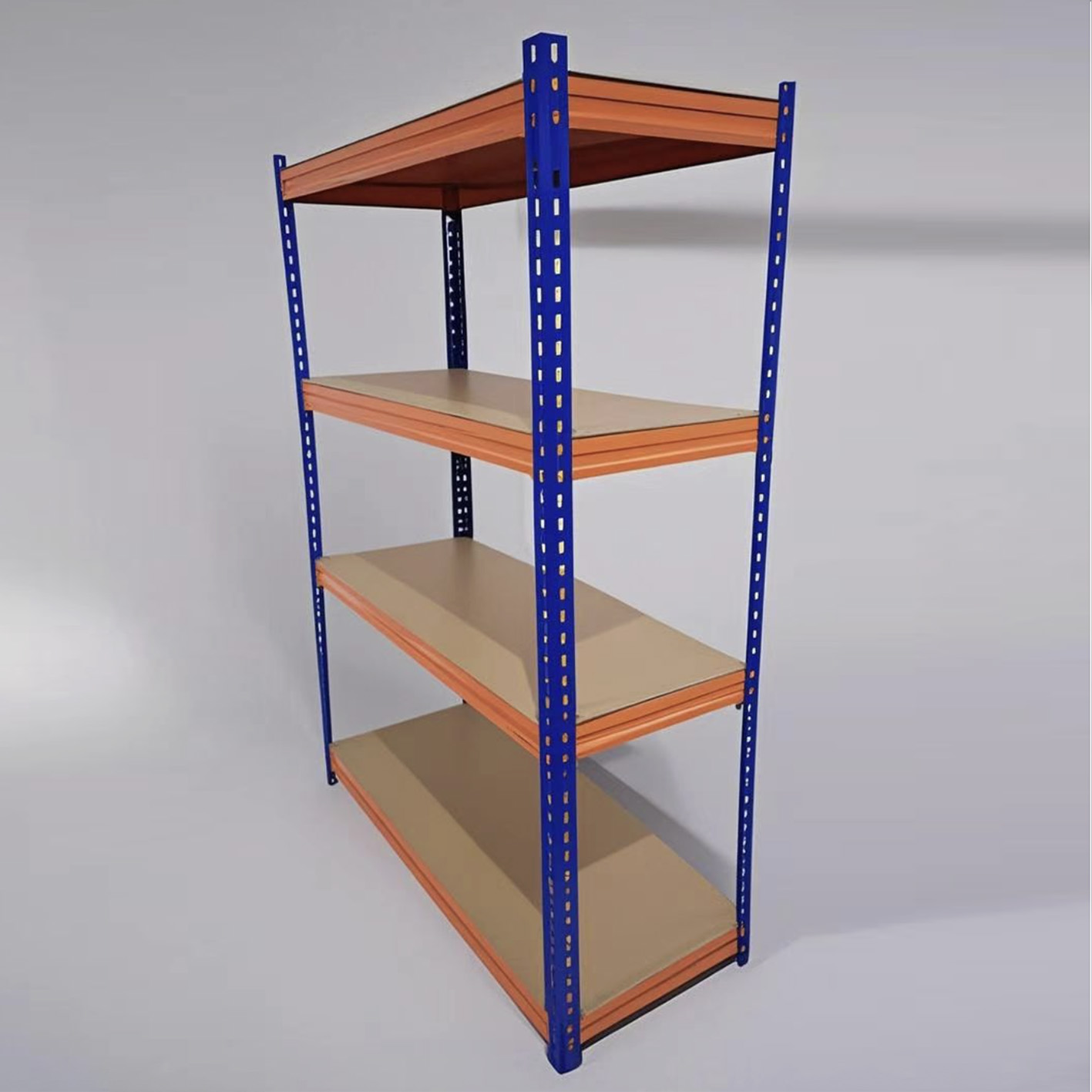 Rack Repisa Madera 180x180x60 cm Naranjo con Azul avi - Imagen 2