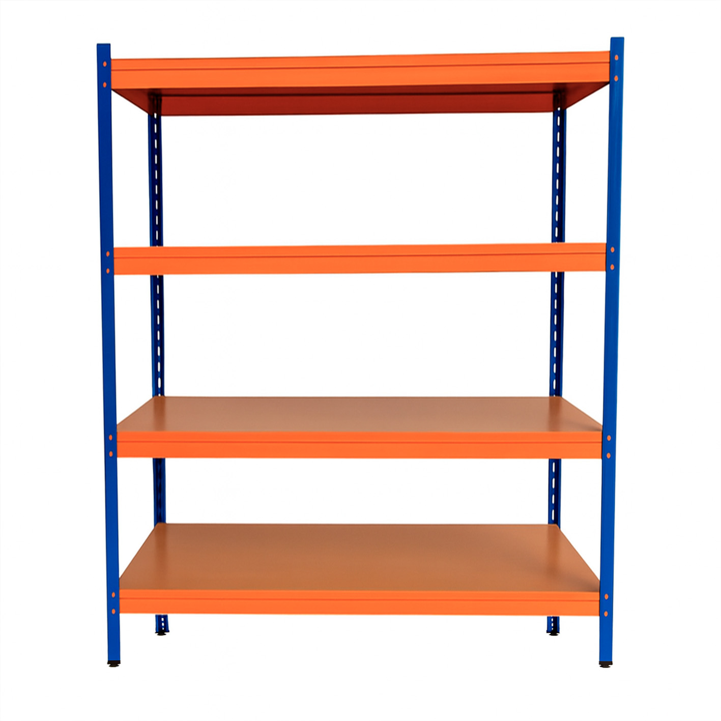 Rack Repisa Madera 180x180x60 cm Naranjo con Azul avi