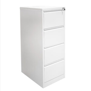 Kardex Metálico Blanco 4 cajones