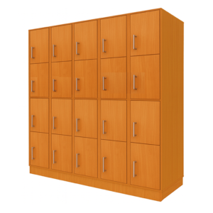 LOCKER DE MADERA 20 PUERTAS