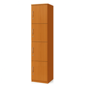 Locker de Madera – 4 Puerta (Peral o Cerezo)