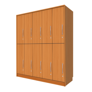 LOCKER MELAMINA 10 PUERTAS