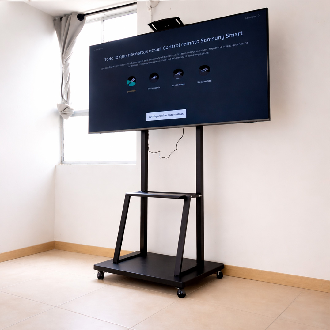 Rack Para TV Con Ruedas 40” A 75” Pulgadas